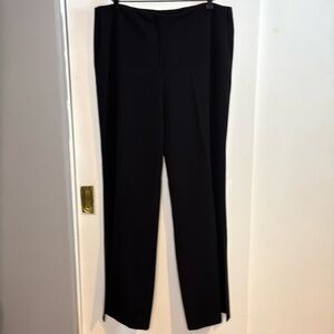 Vintage Alberto Makali, Made in USA, pleated, leg slit, ft pocket dress pants